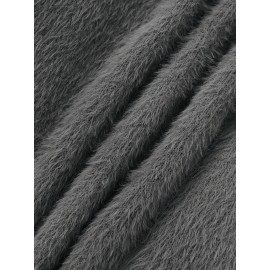 [Soft Thermal Sweater] Soft & Comfortable Women's Thermal Round-Neck Loose Fit Long Sleeve Sweater | All-Season Casual Top, Solid Color, Easy Care Hand Wash/Dry Clean, Medium Stretch, Clean Design