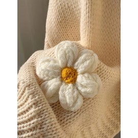 [Floral Cardigan for Women] Floral Pattern Women's Beige Cardigan - Long Sleeve Sweater with Round Neck for Spring/Fall Layering | Everyday & Formal Outfits, Lightweight Fabric, Textured Knitwear, Durable Knitwear, Office Wear, Fall Wardrobe