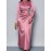 [Elegant Soft Pink Formal Gown] Elegant Women's Soft Pink Long Flowy Gown - Formal & Party Dress | Machine Washable Evening Wedding, Valentine's, Christmas Party Outfit | Sophisticated Design, Comfortable Fit, Glamorous Special Occasion Wear
