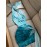 Women'S Y2K Style Halter Neck Backless Dress - Light Blue & Teal Tie-Dye Summer Beach Vacation Dress with Ruffled Hem, Perfect for Adult Casual Wear, Beach Dress