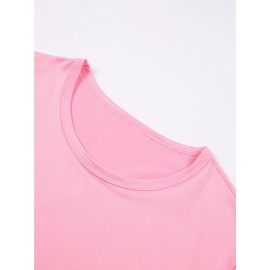 Disney Minnie Mouse 32nd Birthday T-Shirt - Black Casual Short Sleeve Tee with Pink Bow & Red Accents, Lightweight Polyester, Perfect Gift for Disney Fans, Spring/Summer Wear, Disney Shirts