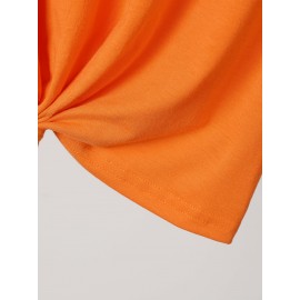 Women's Vintage Graphic T-Shirt - Retro Good Times Text & Group Photo Print Tee - Bright Orange Casual Summer Shirt - Lightweight Everyday Streetwear Top for Women, Relaxed Weekend Wear, Bold Typography Design, Easy Care Clothing, Fashion Enthusiasts